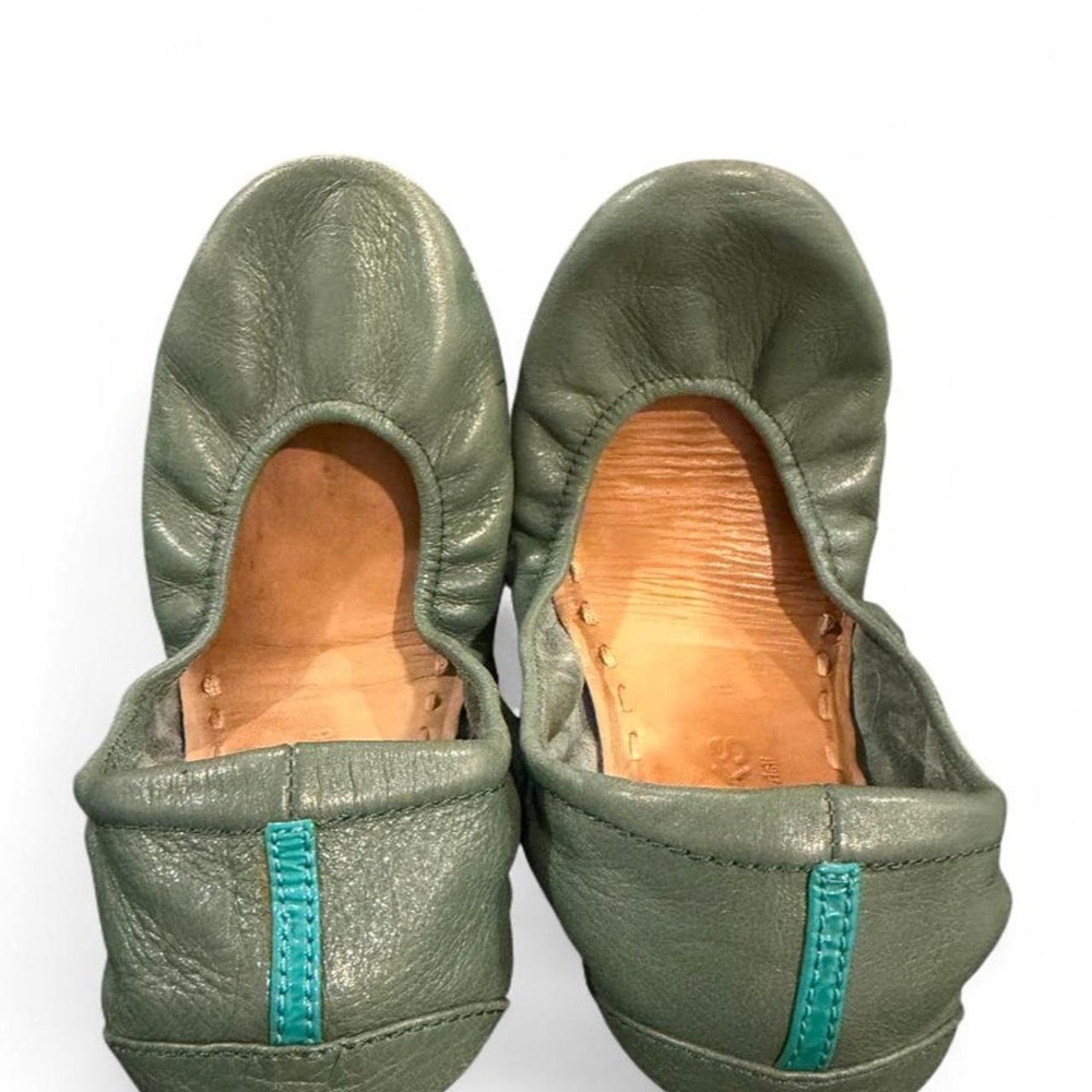 Tieks by Gavrieli Green Leather Foldable Ballet Flats Size 6
